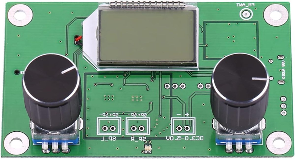 Digitale FM Module - Radio Ontvanger - Muziek Afspelen - PLL Stereosignaal - 87-108MHz - Groen