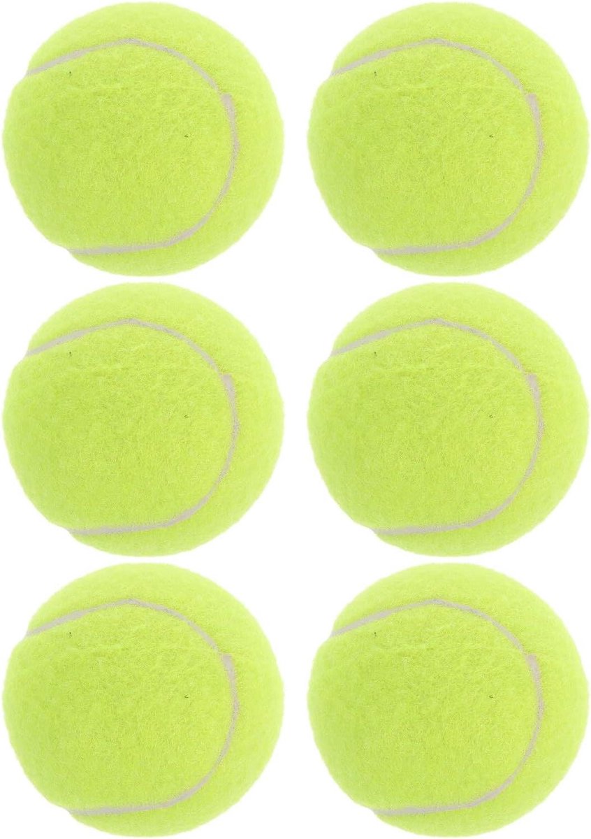 Mini Tennisballen Hond - Hondenballen Piep - Apporteerspelletjes - Zacht Rubber - 65 cm - Lichtgroen