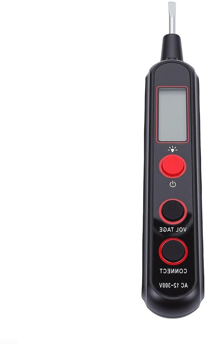 Digitale Spanningstester - Spanningsmeter Testpen - Elektrische Inspecties - Contactloze Detectie - 12-300V AC - Zwart