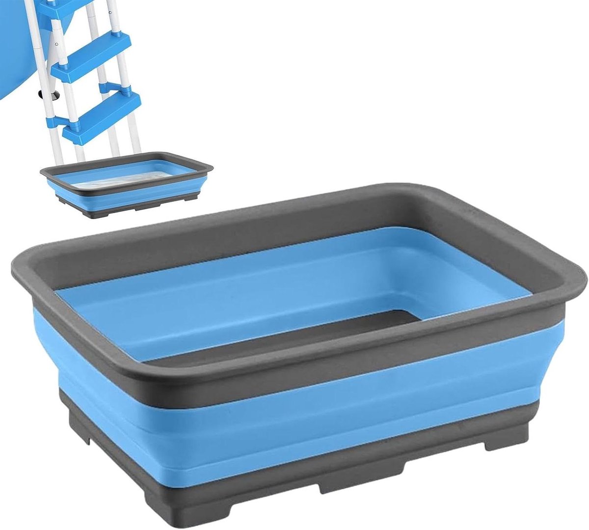 Voetenspoelbak Zwembad – Opvouwbaar Voetenbad – Schoon Water Houden – Compact Vouwmechanisme – 37x27x11.8cm – Wit Voetenspoelbak Zwembad – Opvouwbaar Voetenbad – Schoon Water Houden – Compact Vouwmechanisme – 37x27x11.8cm – Wit