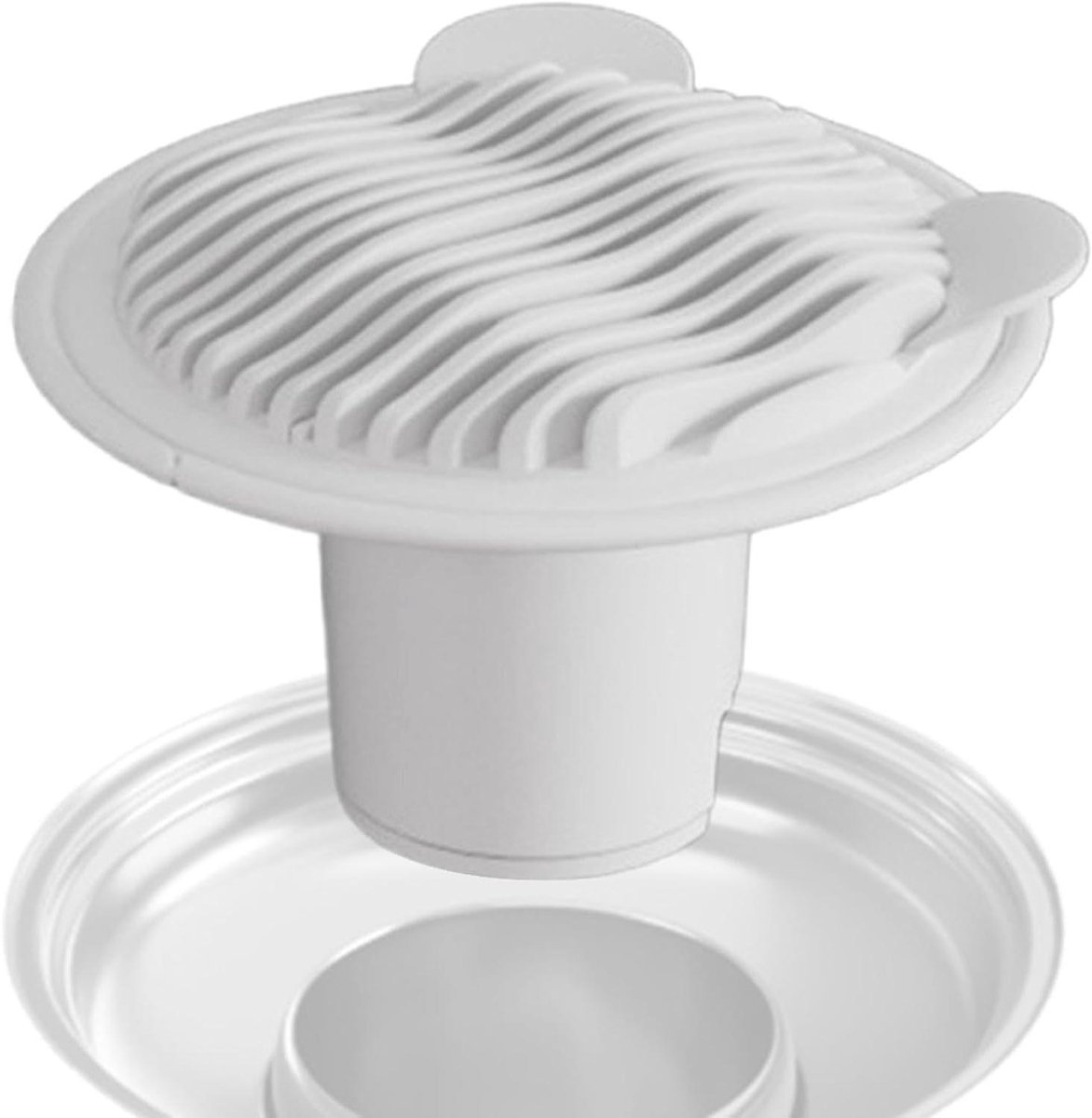 Geurbestendige Vloerafvoer - Rioolafsluiter - Onaangename Geuren Buiten - Automatisch Zelfsluitend - 7.5x5 cm - Wit