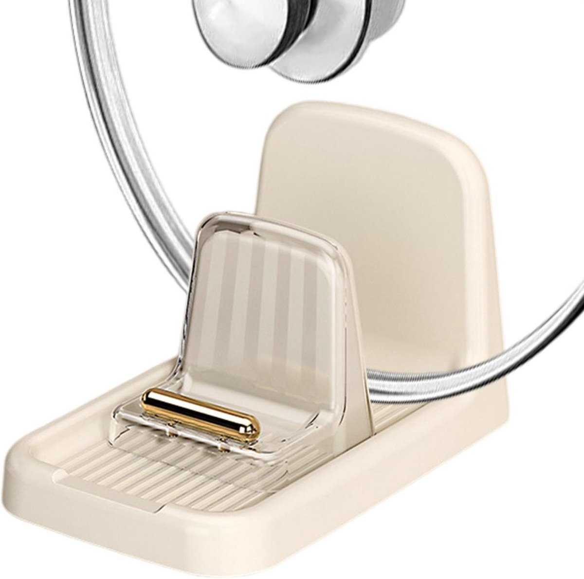 Pannendekselhouder - Deksel Organizer - Keuken Opbergen - Antislip Stabiliteit - 12.5 cm - Wit