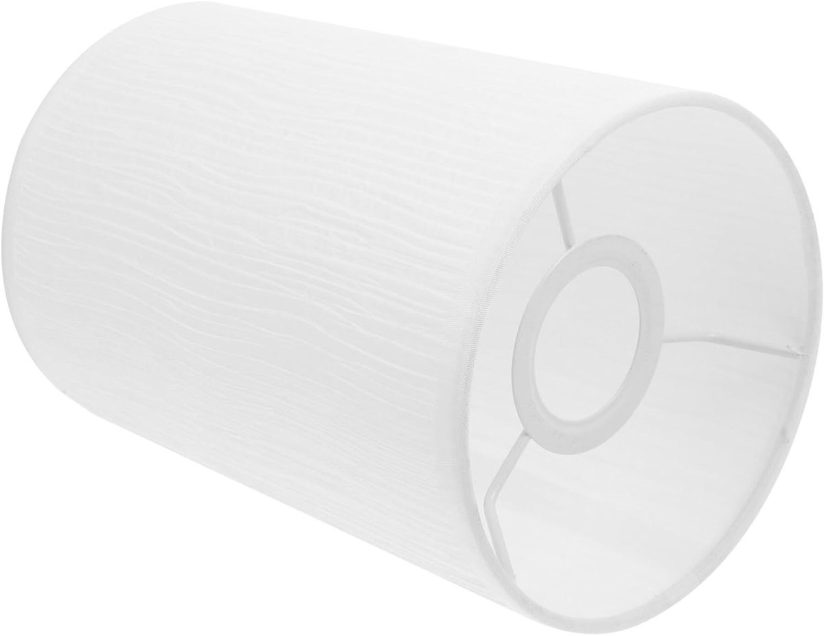 Inovra Plus - Moderne stoffen lampenkap voor staande en hanglampen - E27/E14 - Wit landhuisstijl - Decoratieve en kleine kap