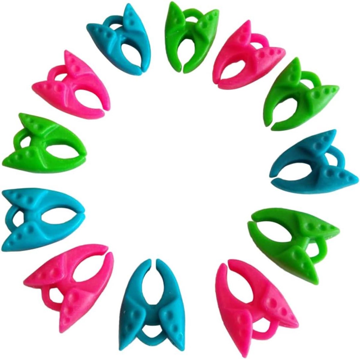Naaispoel Houders - Spoel Clips - Draad Organiseren - Voorkomt Afrollen - 24 Stuks - Diverse Kleuren