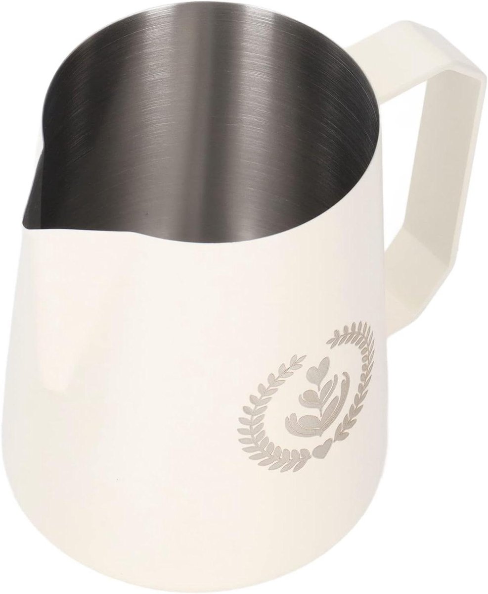 Melkopschuimkannetje - Koffiekan - Latte Art Maken - Druppelloos Schenken - 450 ml - Wit