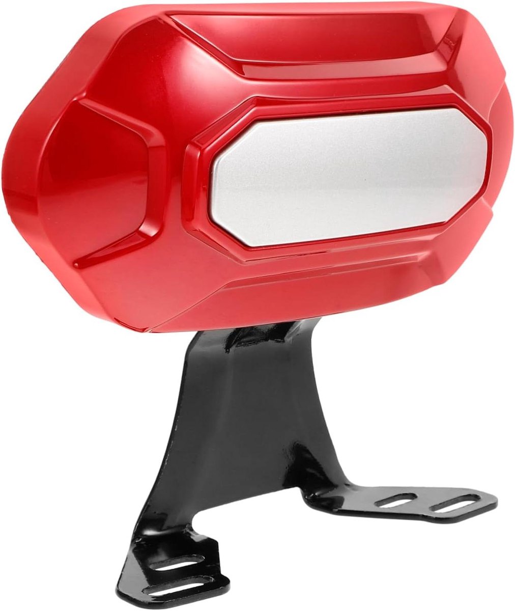 Motorcycle Backrest - Passagierssteun Zadel - Comfortabel Rijden - Eenvoudige Installatie - 23.5 x 20.5 x 6.5 cm - Rood