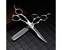 Haarknipper - Kappersschaar Scherpe schaar - Precisie knippen - Japans roestvrij staal - 6 inch - Zilver