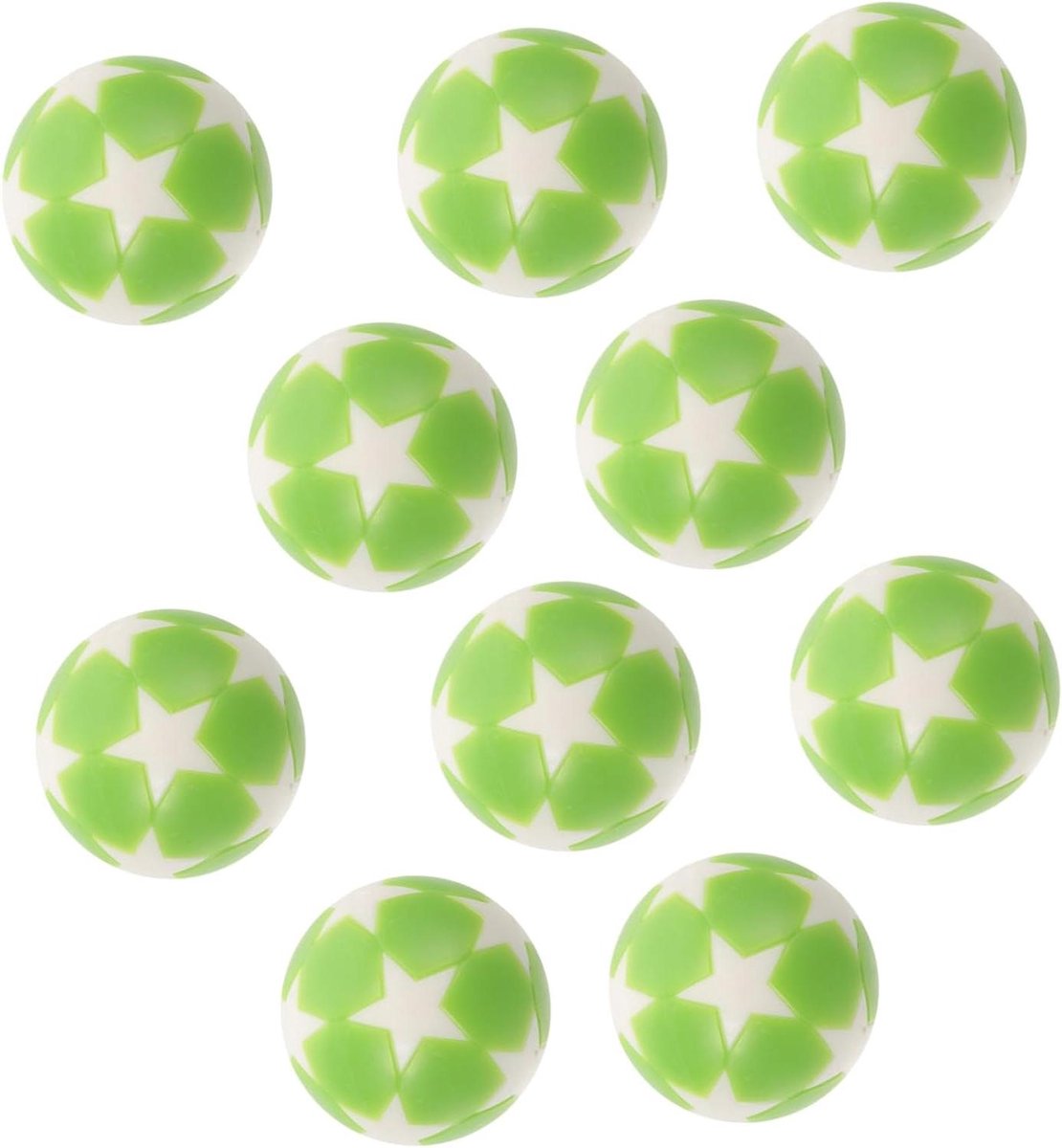 Tafelvoetbal Ballen - Bureauvoetbal Bal - Tafelspel Vervanging - Gladde Rolcontrole - 32 cm - Lichtgroen Wit