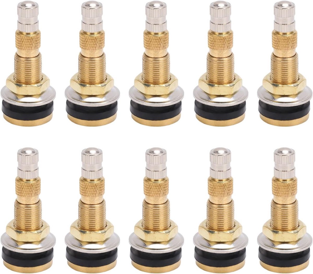 10 stuks 1 7/8 inch TR618A lucht- en waterdichte tubeless ventielen voor tractoren met 0.625 inch ventielgat