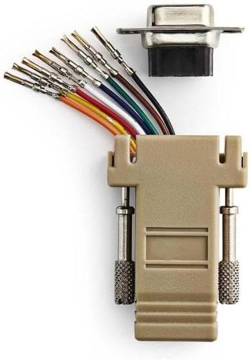 Seriële Adapter - D-SUB naar RJ45 - Verbinding Maken - Robuuste Connector - 1 Stuk - Ivoor