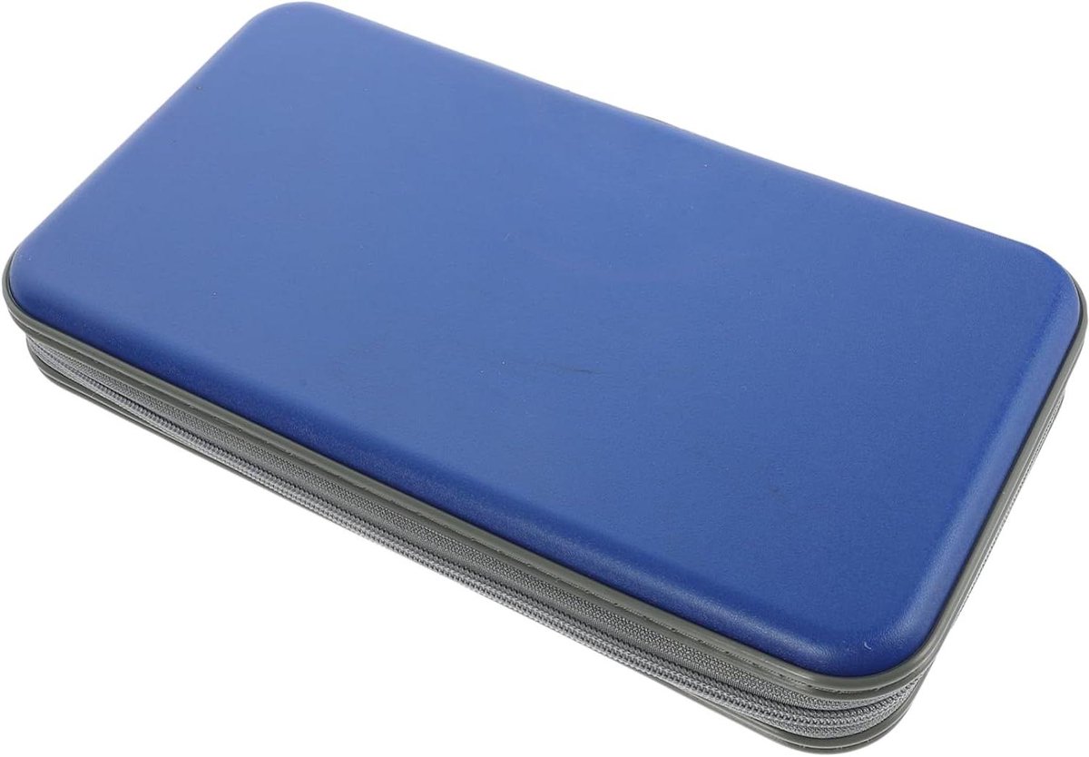 CD Opbergdoos - CD Map DVD Tas - CD's Beschermen - Lichtgewicht Compact - M - Blauw