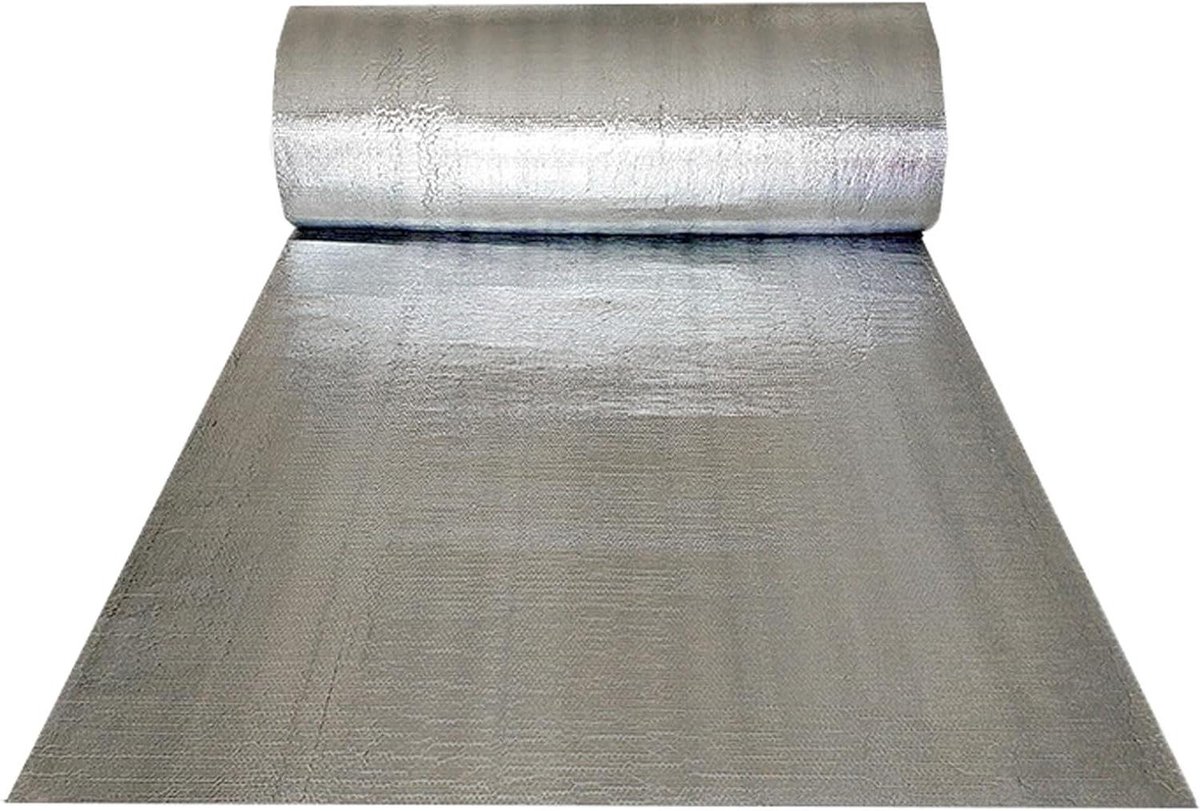 Radiator Isolatiepaneel - Isolatiefolie Warmtefolie - Energie Besparen - Dubbele Aluminium Laag - 1x2m - Zilver