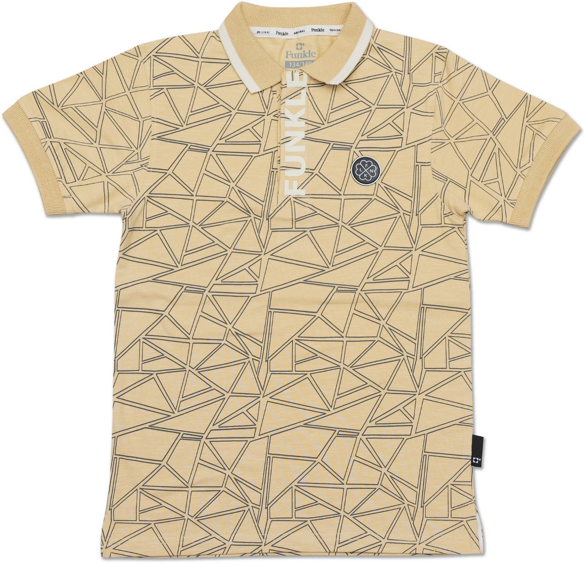 Funkle Jongens Polo – Beige