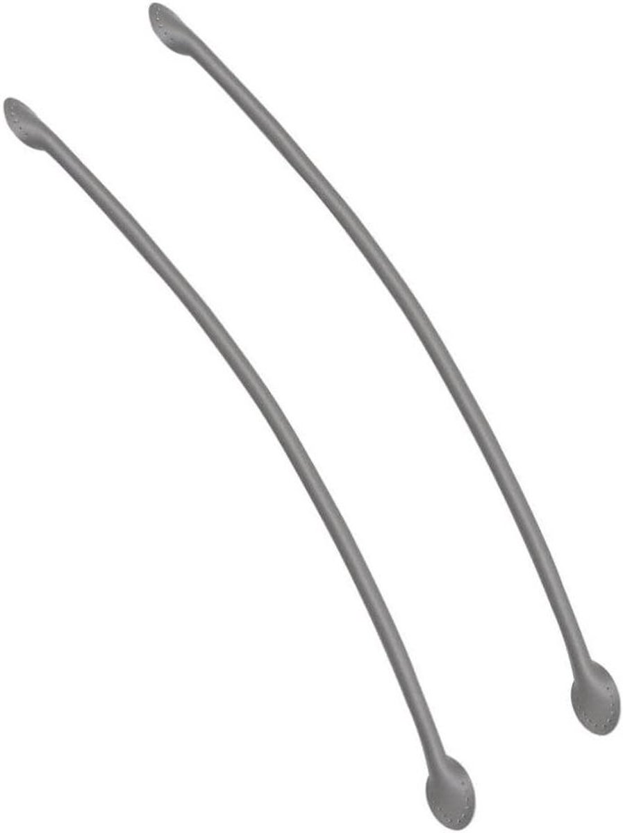 Handtashengels - Schouderbanden - Tassen Maken - Stevig PU Leer - 50 cm - Grijs