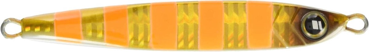 Metalen Jig - Kunstaas Lokaas - Vissen Zalm - Langzame Valvorm - 120 gram - Zebra Rood Goud