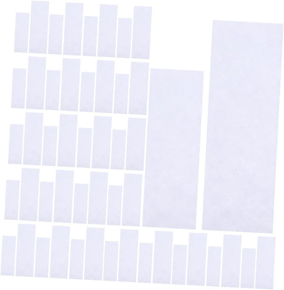 Wax Papier Strips - Ontharingsstrips Harsen - Gladde Huid - Niet-geweven Materiaal - 20x7CM - Wit
