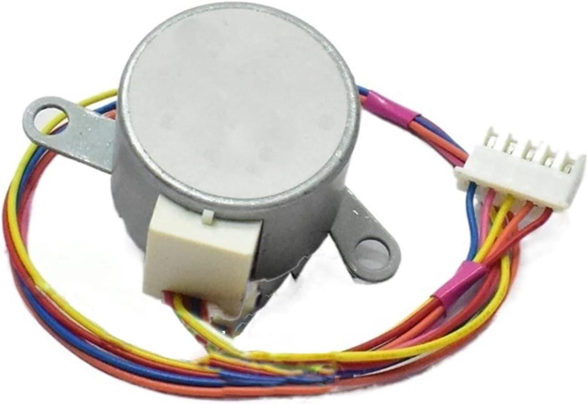 Stappenmotor - Elektronische starter - Airconditioning aansturen - Platte as met 5 leidingen - 12 V DC - null