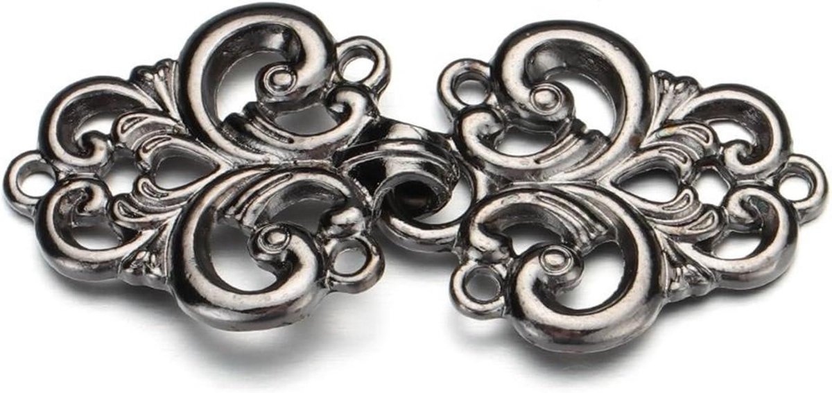 Vest clip broche - Trui clip sluiting - Kleding versieren - Zinklegering metaal - 1 x 1 x 1 cm
