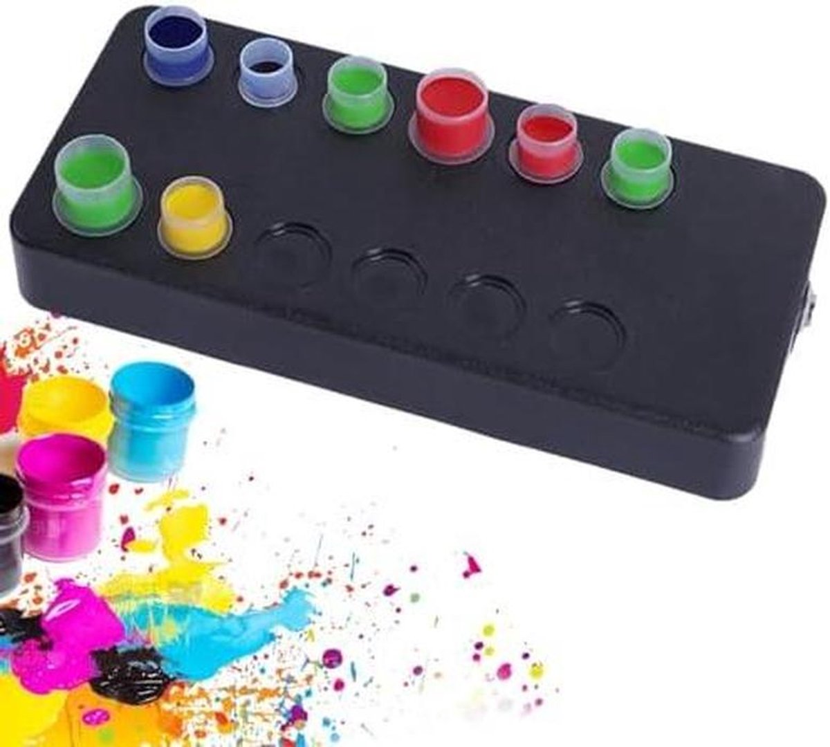 Vortex Mixer - Pigment Roerder - Inkt Mengen - Automatische Magnetische Roerder - 20.5 cm x 9.2 cm - Zwart