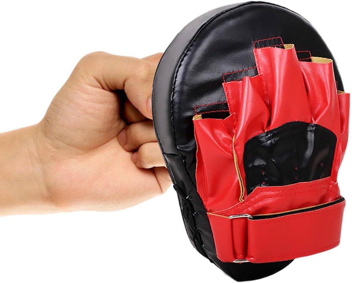 Bokshandschoenen en Pads - Vechtsport Set - Training en Sparring - Ergonomisch Ontwerp - 25 x 17 x 8 cm