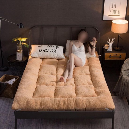 Japanse Vouwmatras - Vloermatras Gastenmatras - Comfortabel Slapen - Huidvriendelijk Katoen - 180x200 cm - 003 — afbeelding 4