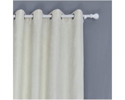 Verduisterende Gordijnen - Gordijnen Slaapkamer - Ramen Decoreren - Zacht Velvet Materiaal - 132 x 240 cm - Beige