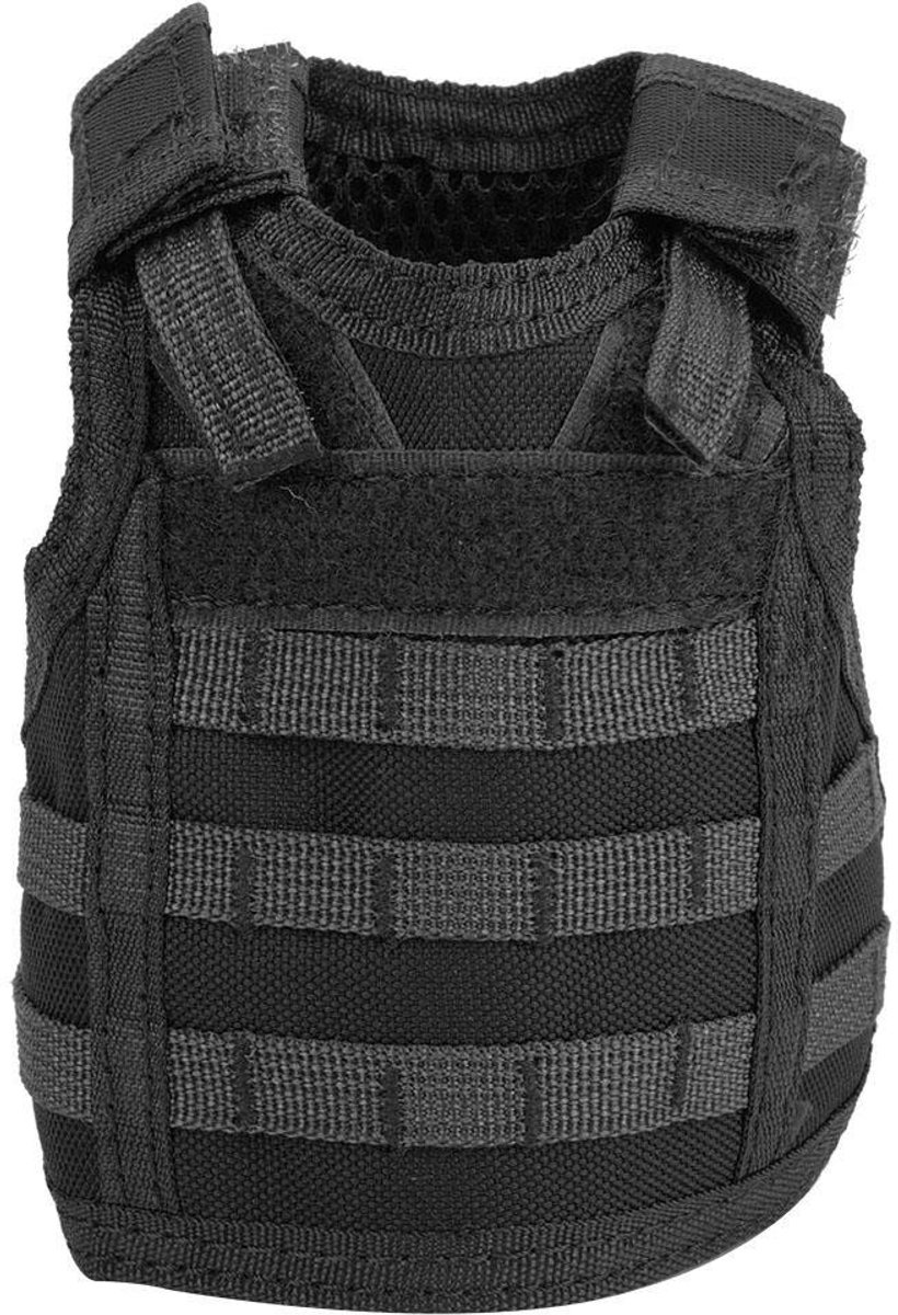 Dailygoody - Mini Beer Vest - Drankhouder - Koel en stijlvol - Zwart - Geschikt voor 12oz en 16oz cans - Perfect voor feestjes en buitenactiviteiten