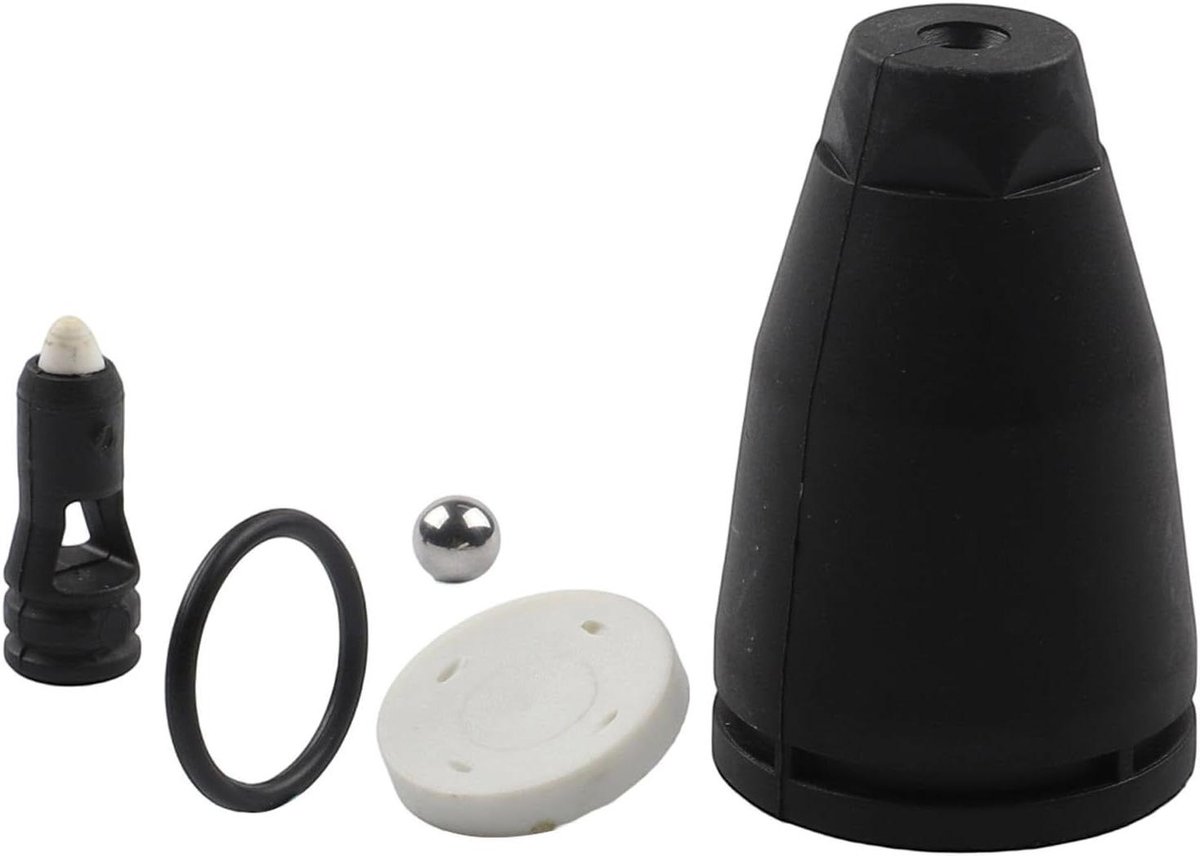 Hogedruk Mondstuk - Roterende Spray - Krachtig Reinigen - Duurzame Materialen - 10 x 4 x 4 cm - Zwart