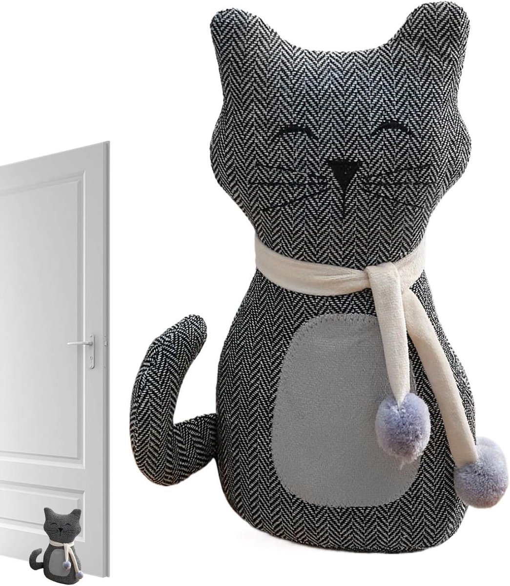 Grappige Deurstopper - Katten Deurstopper Verzwaarde - Deuren Open Houden - Antislip Mechanisme - 28.5 x 20.5 x 20.5 cm
