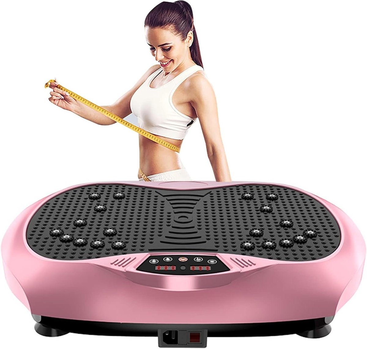 Trilplaat Oefenmachine - Vibratieplatform Body Shaper - Vet Verbranden - 999 Vibratieniveaus - 1000 Gram - Zwart