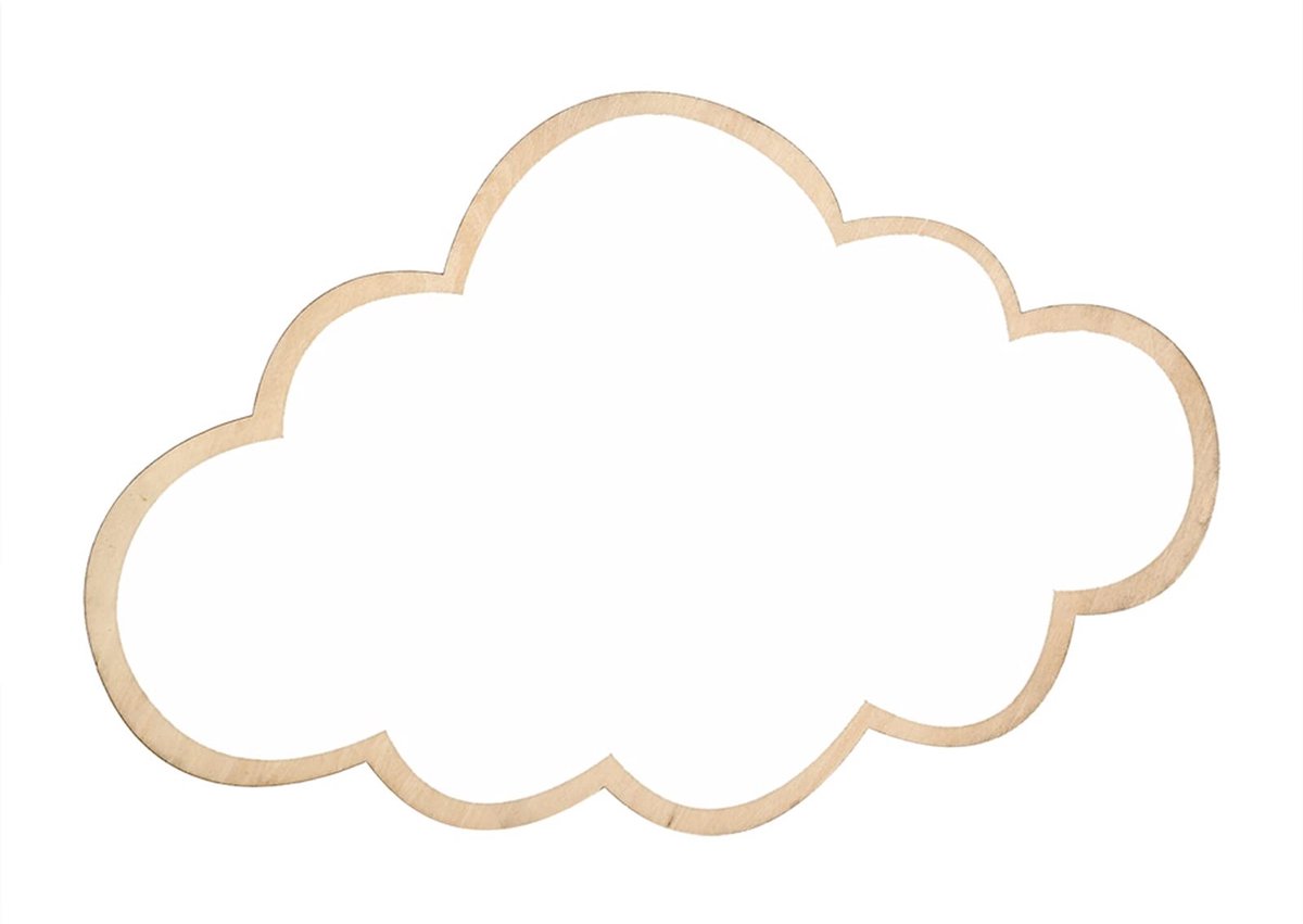 Dailygoody - Decoratieve spiegel - Muursticker - Veiligheidsspiegel - Scandinavisch - Drieluik - Geschikt voor kinderkamer - Wolk