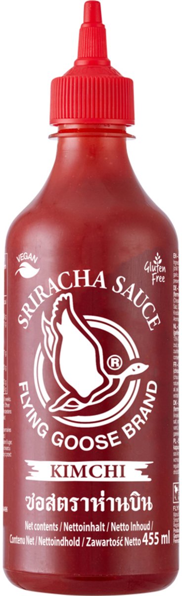 Flying Goose Siracha Chillisaus Kimchi smaak 12 x 455 ml