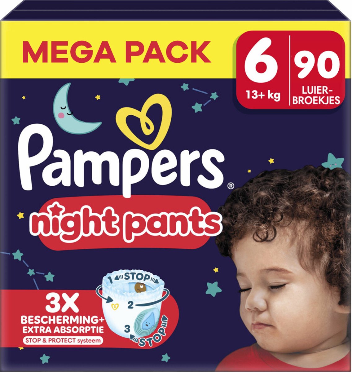 Pampers - Baby Dry Night Pants - Maat 6 - Mega Pack - 90 luierbroekjes