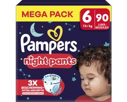 Pampers - Baby Dry Night Pants - Maat 6 - Mega Pack - 90 luierbroekjes