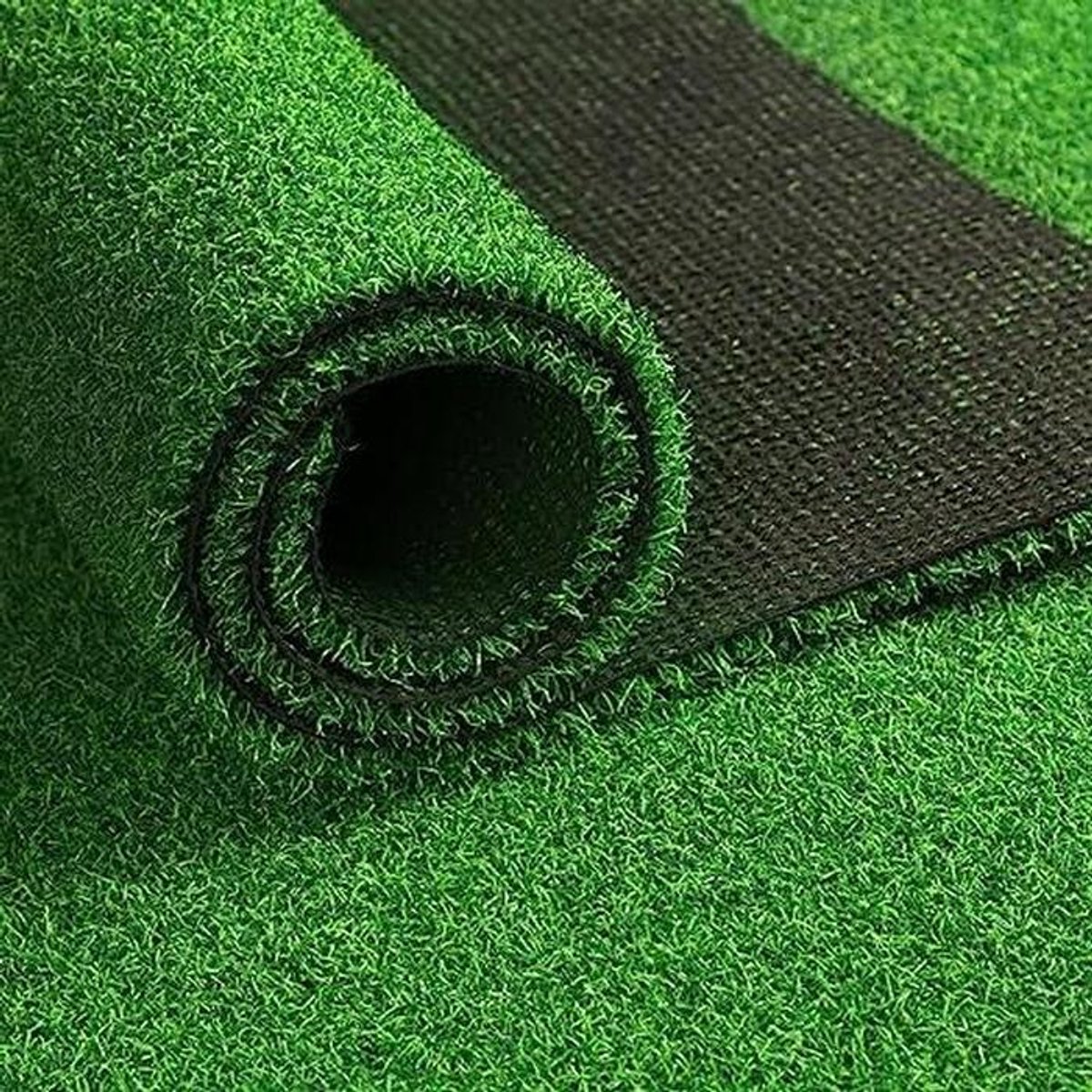 Kunstgras Tapijt - Synthetisch Gazon - Tuin Terras Decoratie - Realistische Textuur - 4 x 4 m - Groen