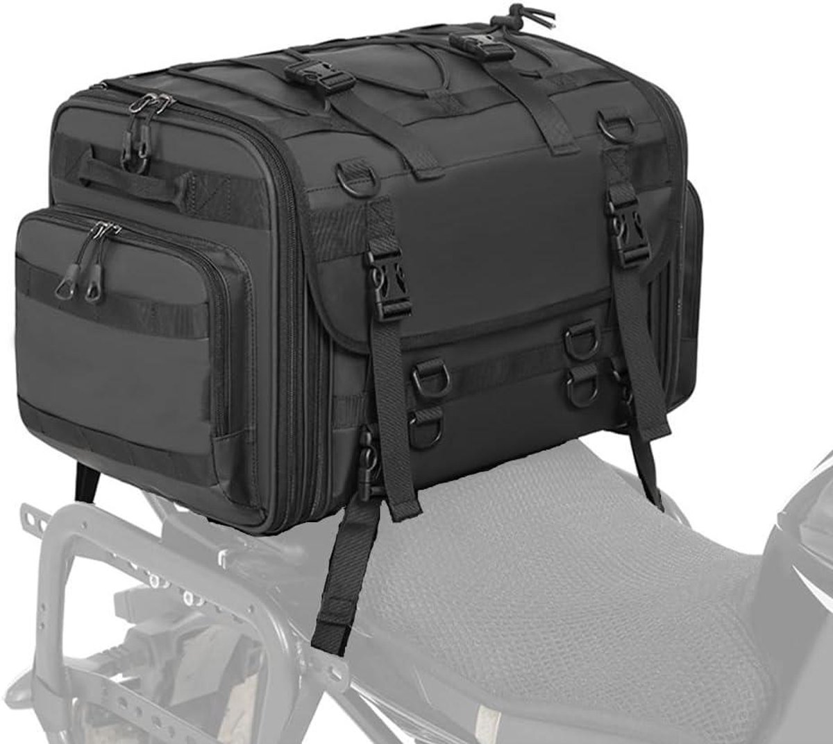 Motorfiets Achtertas - Bagagetas Motor - Reizen Opslag - Uitbreidbare Capaciteit - 1 Kilogram - Normaal
