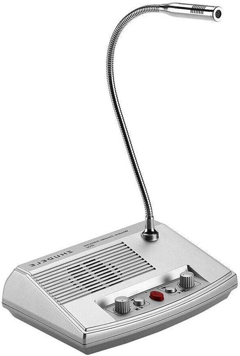Intercom Systeem - Twee-weg Audio - Balie Communicatie - Anti-interferentie - 220V - Aluminium