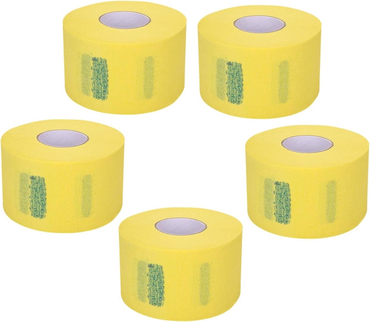 Wegwerp Nekstrips - Kappers Papier - Bescherming Kapsel - Ademend Zacht Materiaal - 5 Rollen - Wit