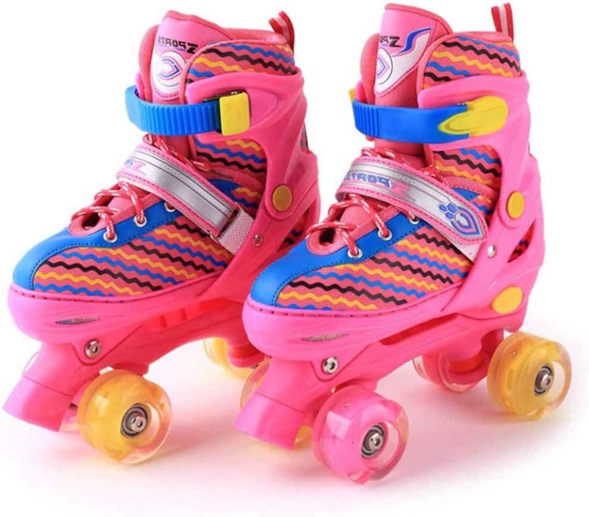 Rolschaatsen Quad skates Buiten spelen 4 maten verstelbaar Wielmaat 60mm