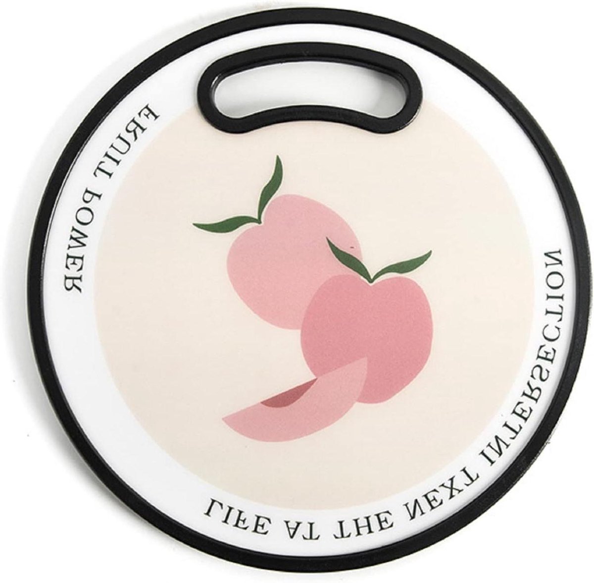 Snijplank Rond - Snijplank Keuken - Groenten Snijden - BPA-Vrij Plastic - Diameter 30 cm - Wit