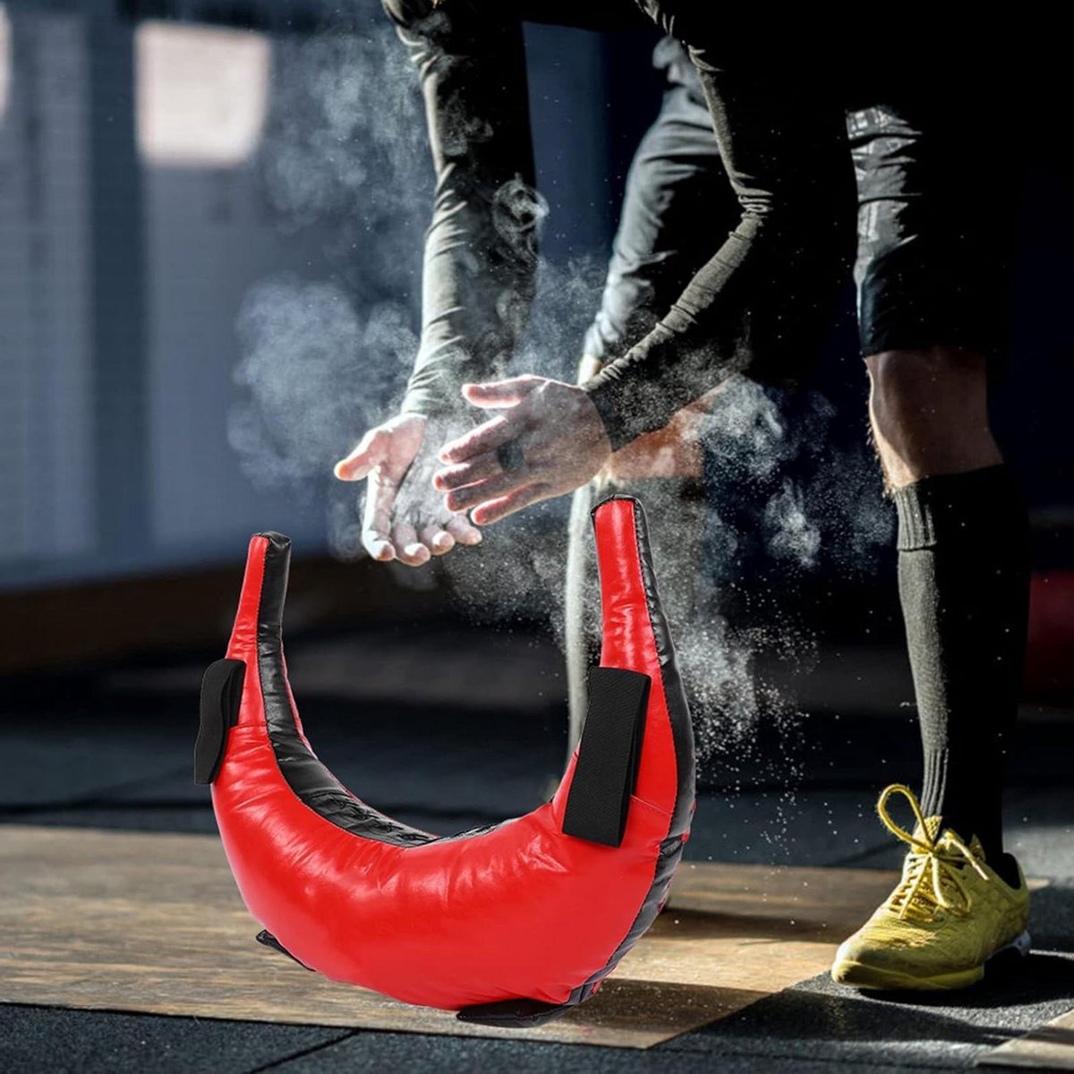 Fitness Zandzak Verstelbaar 5-25kg - Trainingszandzak - PU-Materiaal - Kunstleer Coating - Veelzijdige Handgrepen