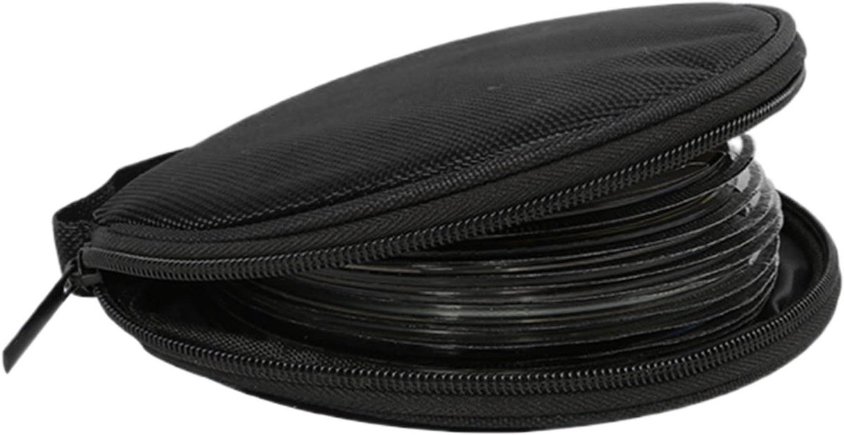 DVD Opbergtas - Disc Organizer - Media Opslag - Stofdichte Rits - 20 Schijven - Zwart