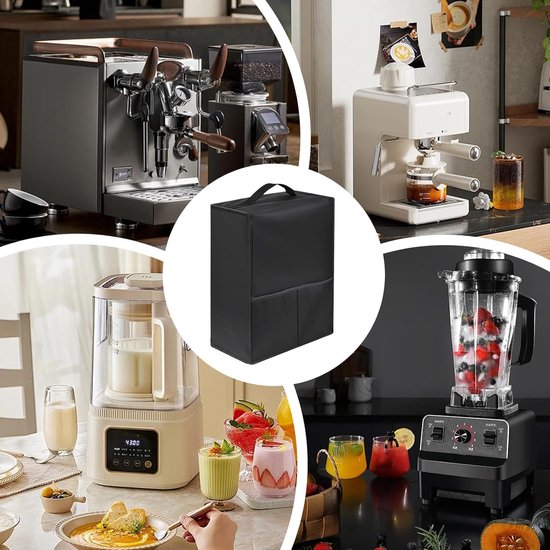 Blenderhoes - Beschermhoes Mixer - Apparaten Beschermen - Vlekwerend Materiaal - Enkel Kenmerk - Zwart — afbeelding 4