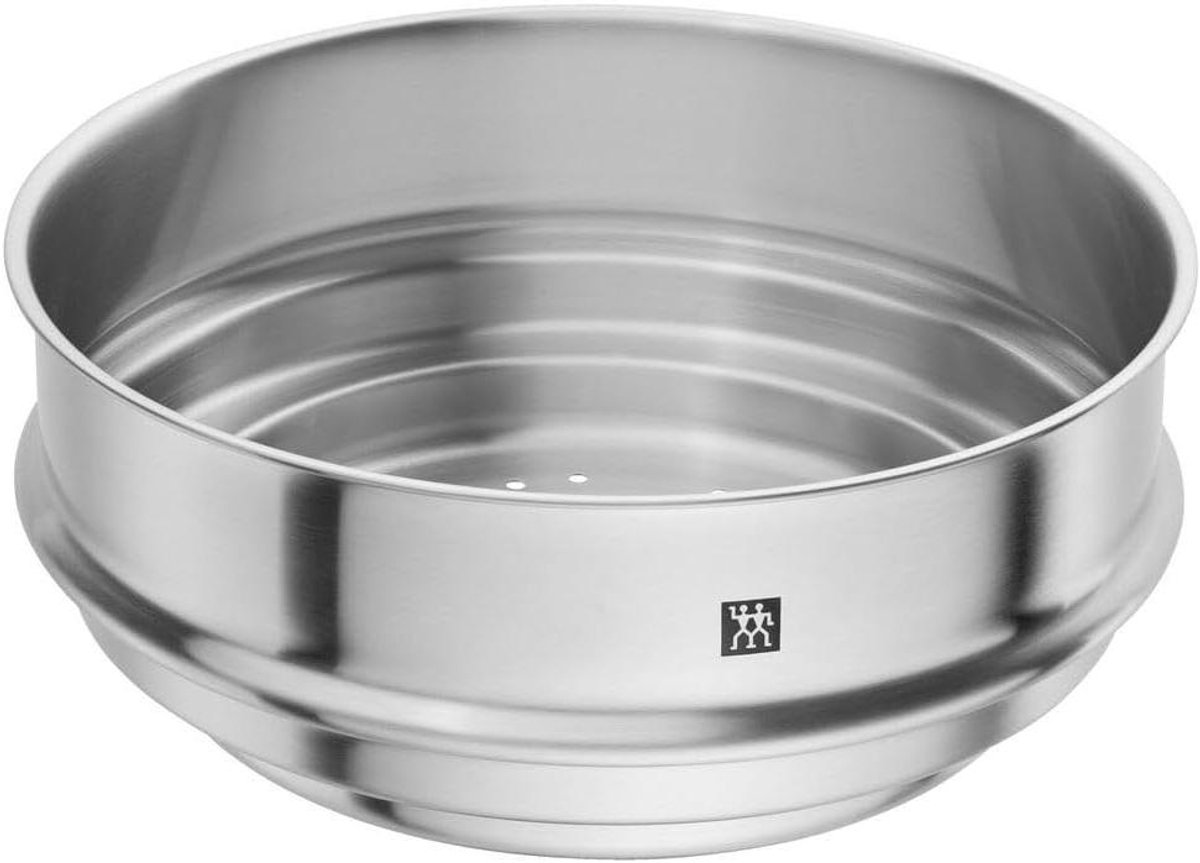 Universele Stoominzet - Rond Inzetstuk - Gezond Koken - Roestvrij Staal - 20-24 cm Pannen - Zilver