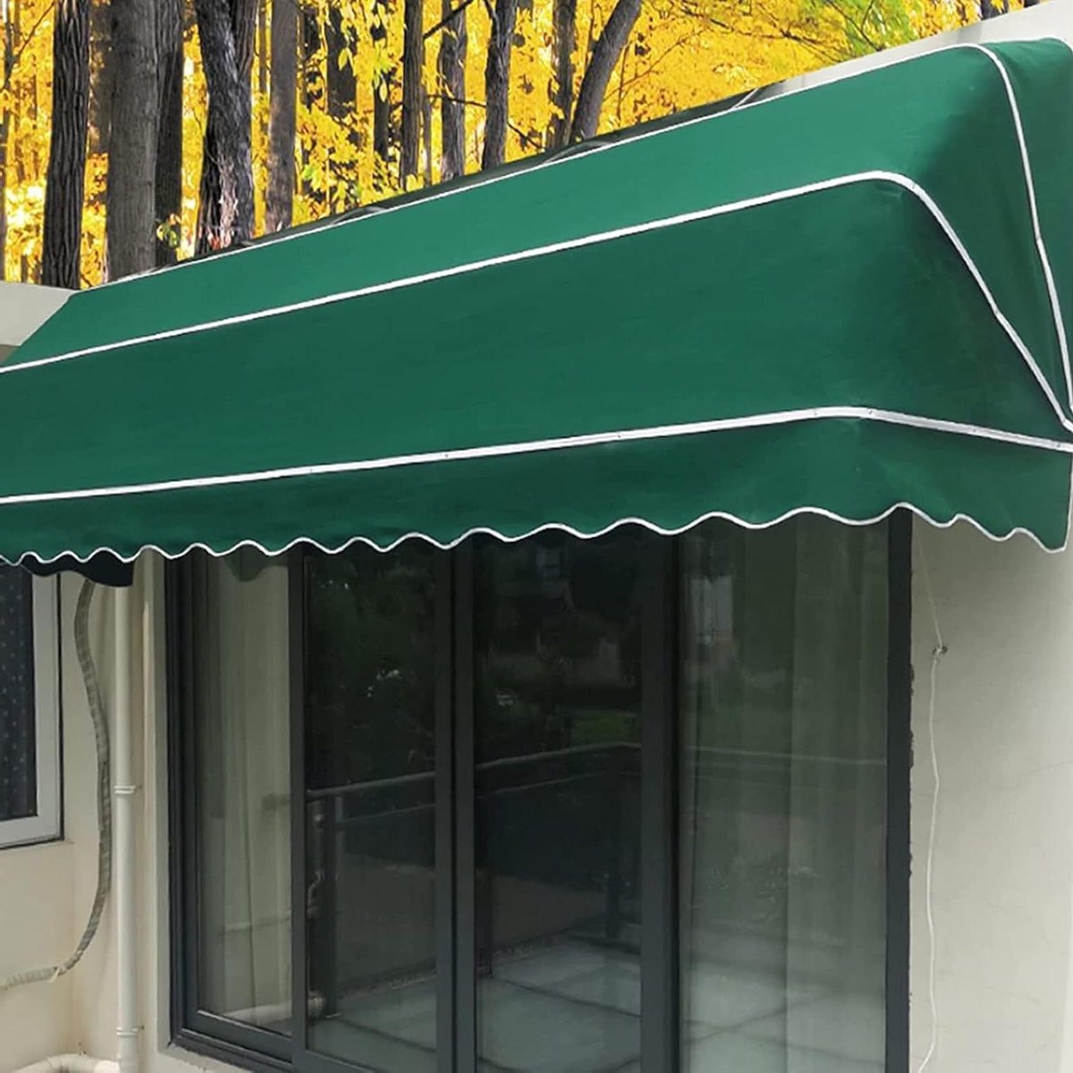Deur Luifel - Terras Overkapping - Bescherming Buiten - Waterdicht Polyester - 135x60x60cm - Paars