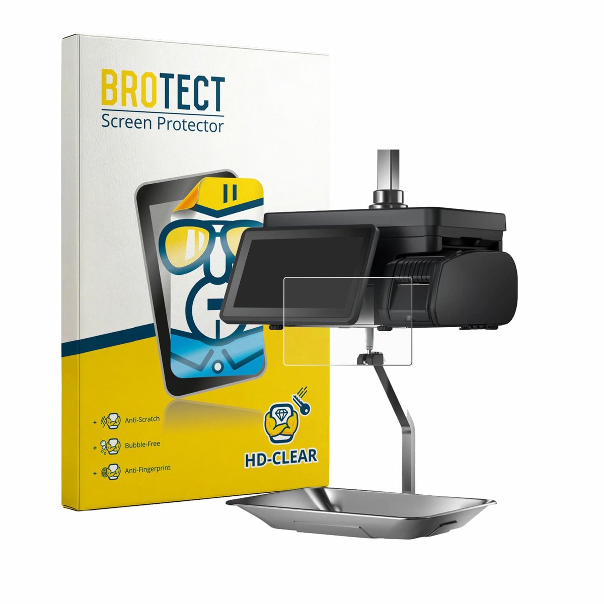 BROTECT - Screenprotector voor Bizerba Q1 pro 400 12.1" - Folie Beschermfolie transparant