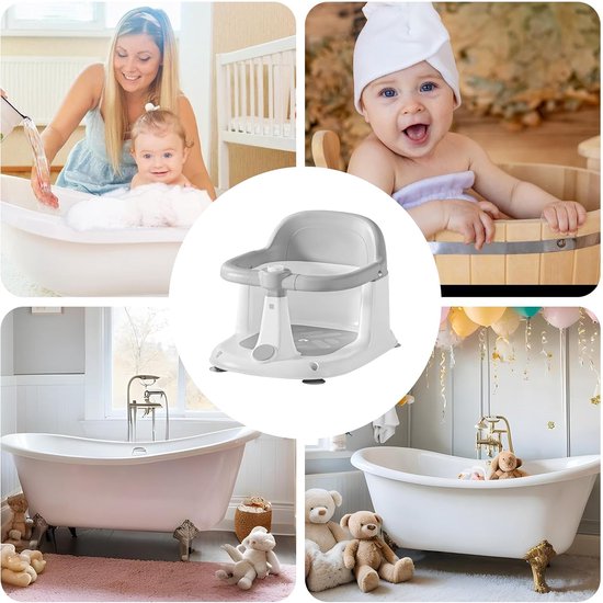 Baden Stoel - Baby Badje Zitje - Veilig Baden - 360 Graden Draaibaar - 43 x 34.4 x 17.8 cm — afbeelding 4