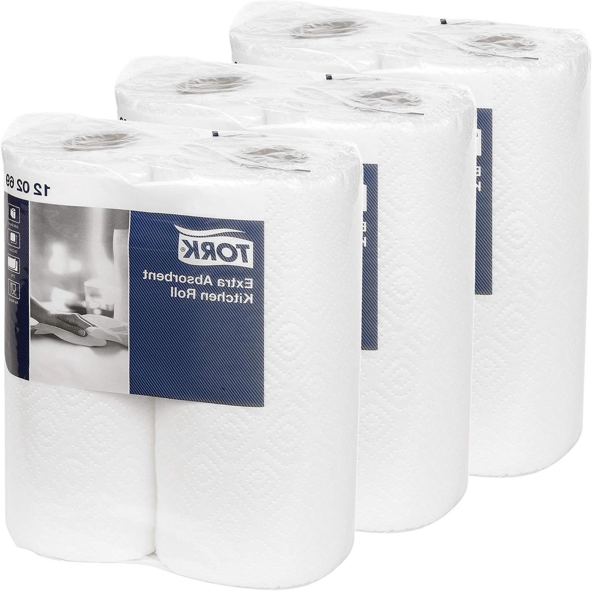Keukenrol Set - Papieren Handdoek - Snel Opruimen - Extra Absorberend - 20 cm x 24 cm - Wit