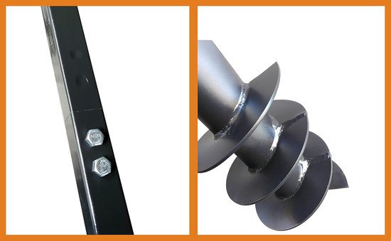 Grondboor met Plunscher - Fonteinboor Boor - Gaten Boren - Innovatief Boorsysteem - 145+180mm 110mm - Gelegeerd staal — afbeelding 4