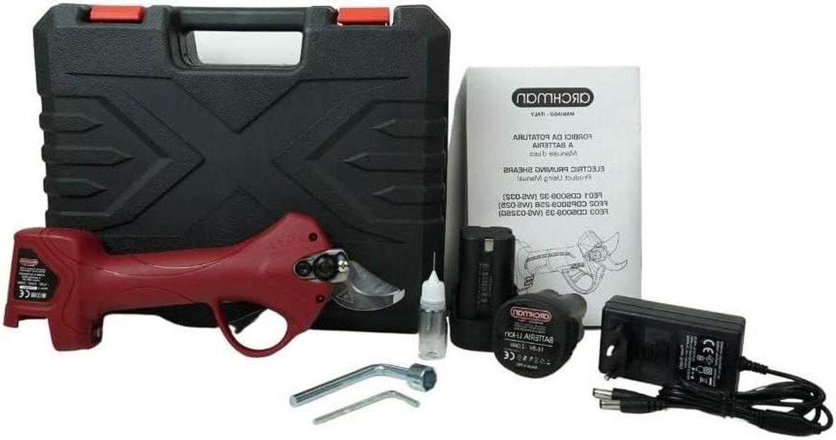Elektronische Snoeischaar - Accu Snoeischaar Tuinschaar - Takken Snoeien - Borstelloze Motor - 25 mm Snede - Zwart
